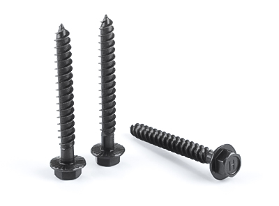 044 Hex flange wood screw（GR 5，black oxide,steel 1022）